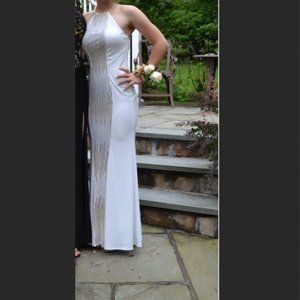 CACHE- WHITE Sequins Dress (2)